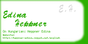 edina heppner business card